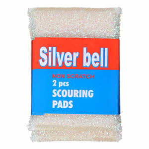 Silver Bell Stainless Steel Scouring Pad 2PCS