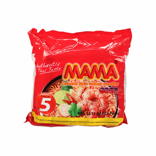 Oriental Style Shrimp Tom Yum Flavour Instant Noodles 60gx5pack