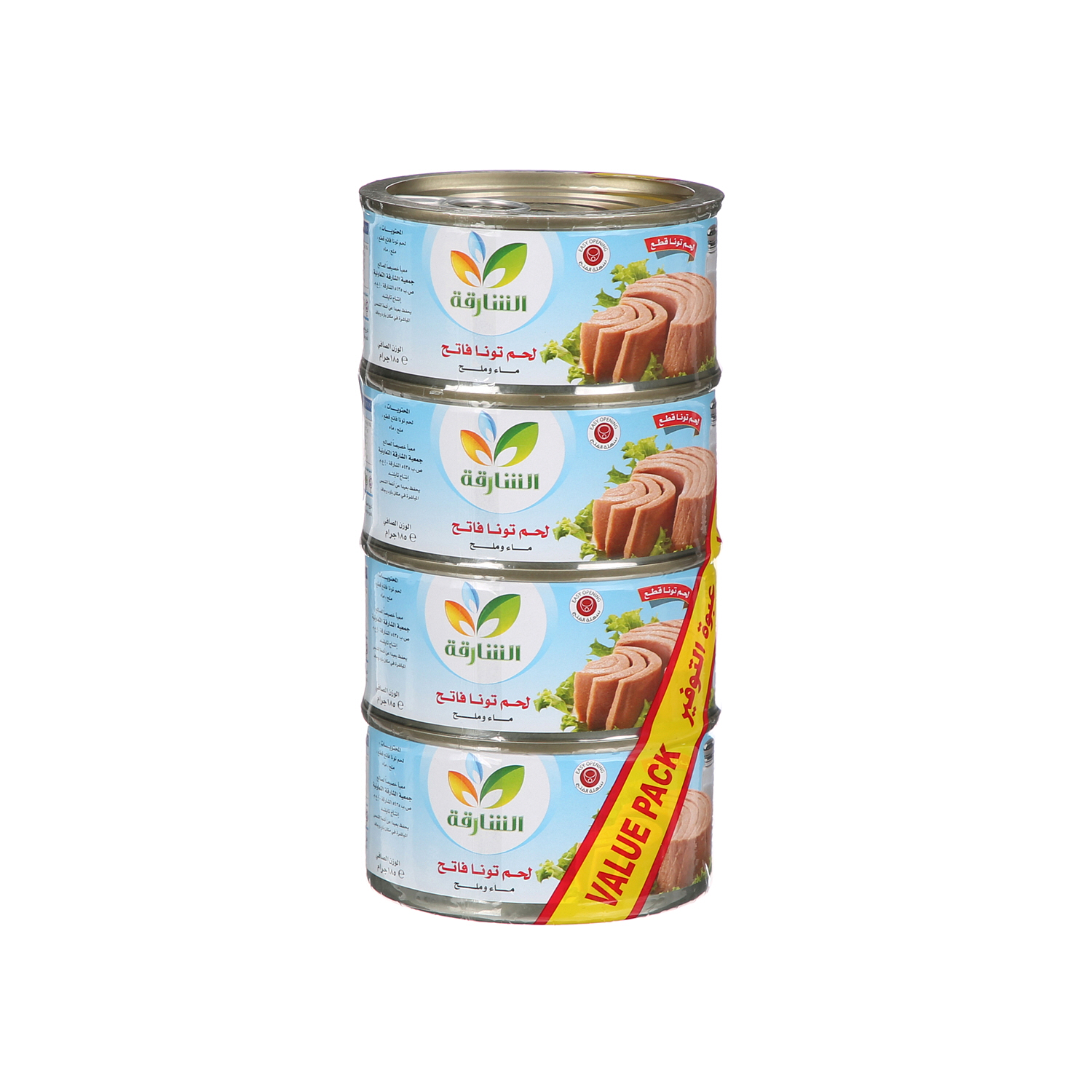 Sharjah Coop Skipjack Tuna Water & Salt 185 g × 4 Pack