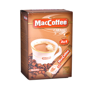 ماك كوفي قهوة  3 في 1 بالكراميل 18 جرام
