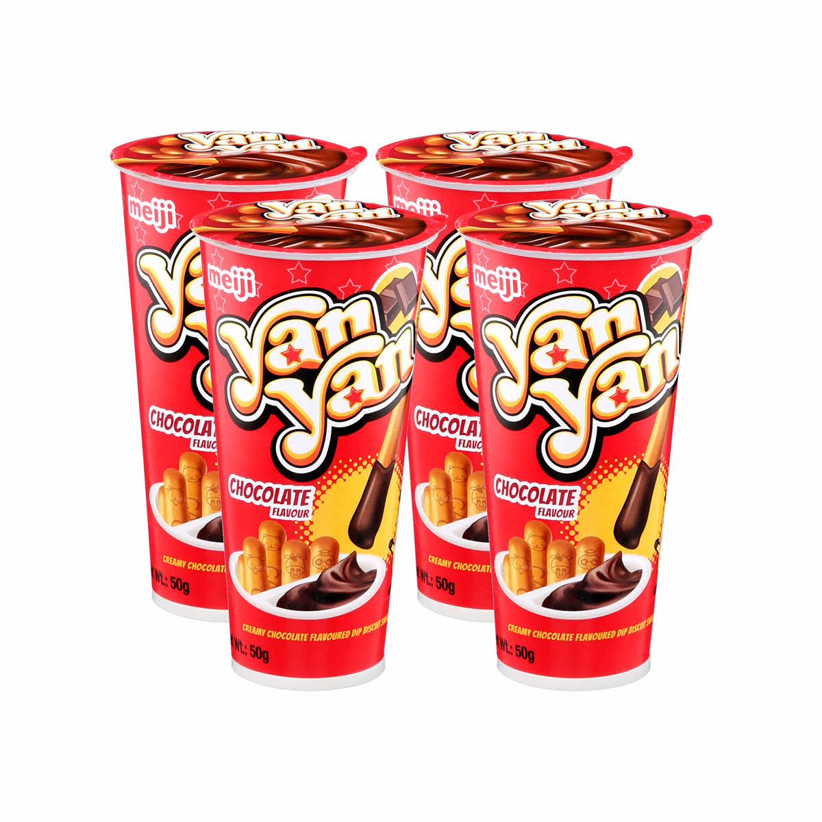 Candy Yan Meiji Yan Yan Chocolate 4X50G | Sharjah Co-operative Society