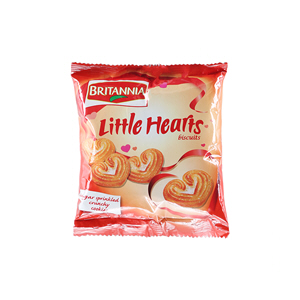 Britannia Little Heart Pouch Biscuits 75 g