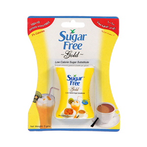 Sugar Free Gold Low Calorie Sugar Substitute 11gm × 100+10 Pellets