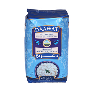 Daawat Basmati Rice Extra Traditional Long Grain 2 Kg