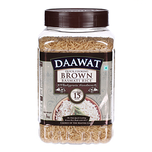 Daawat Basmati Rice Quick Cooking Brown 1 Kg