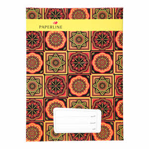 Paperline Hard Cover Single Line Notebook 100 Sheets A4 Size