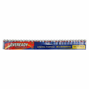 Eveready Battery AA All Purposes Blue 30 Pack