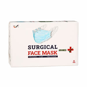 Soft Hygienic Surgical Face Mask 10s