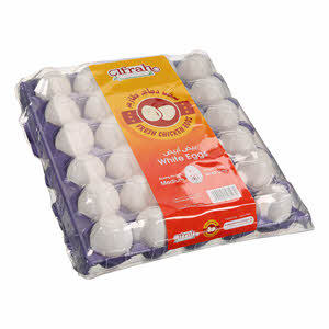 إفراح بيض أبيض وسط 30 بيضة