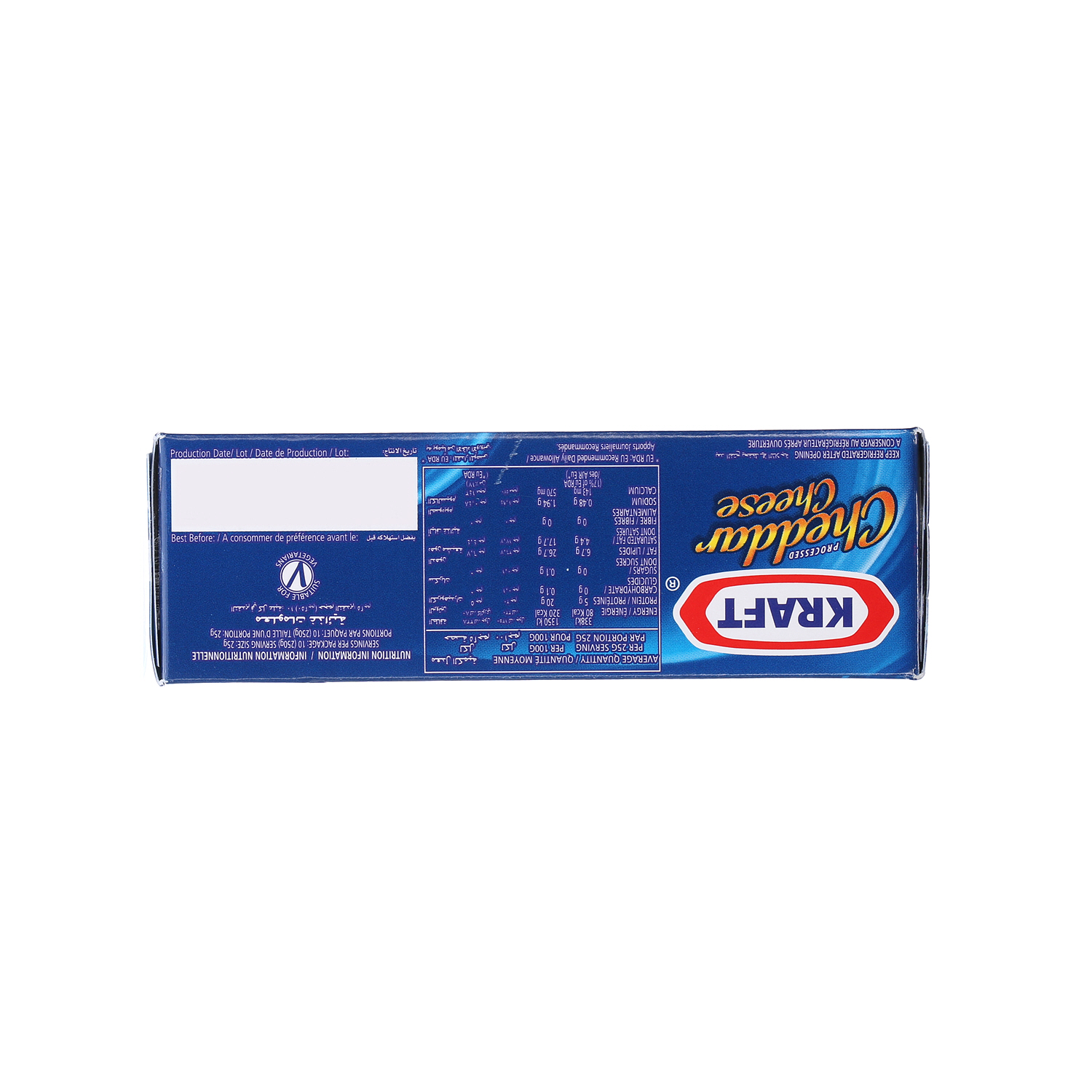 Kraft Cheddar Cheese Full Fat 250 g