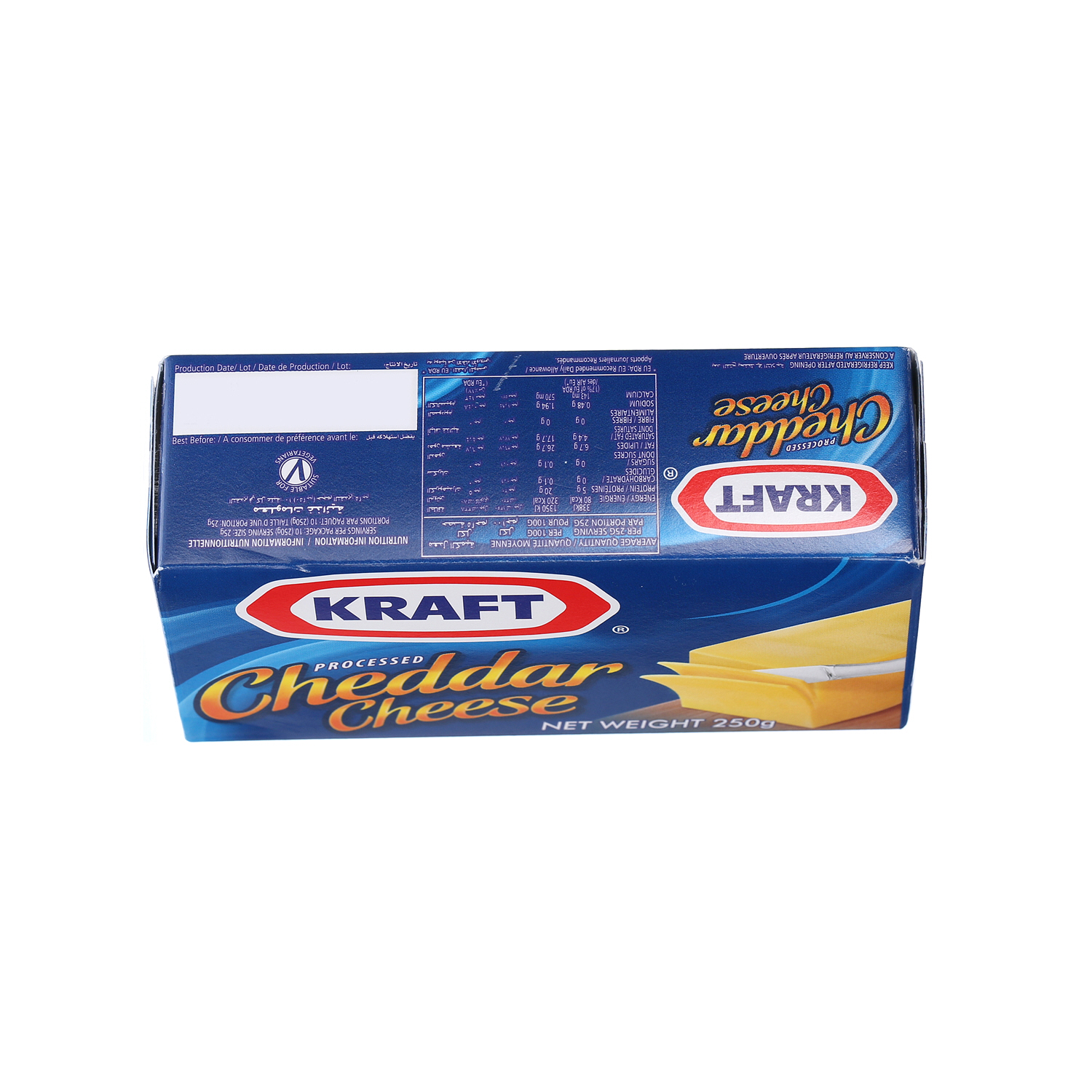 Kraft Cheddar Cheese Full Fat 250gm