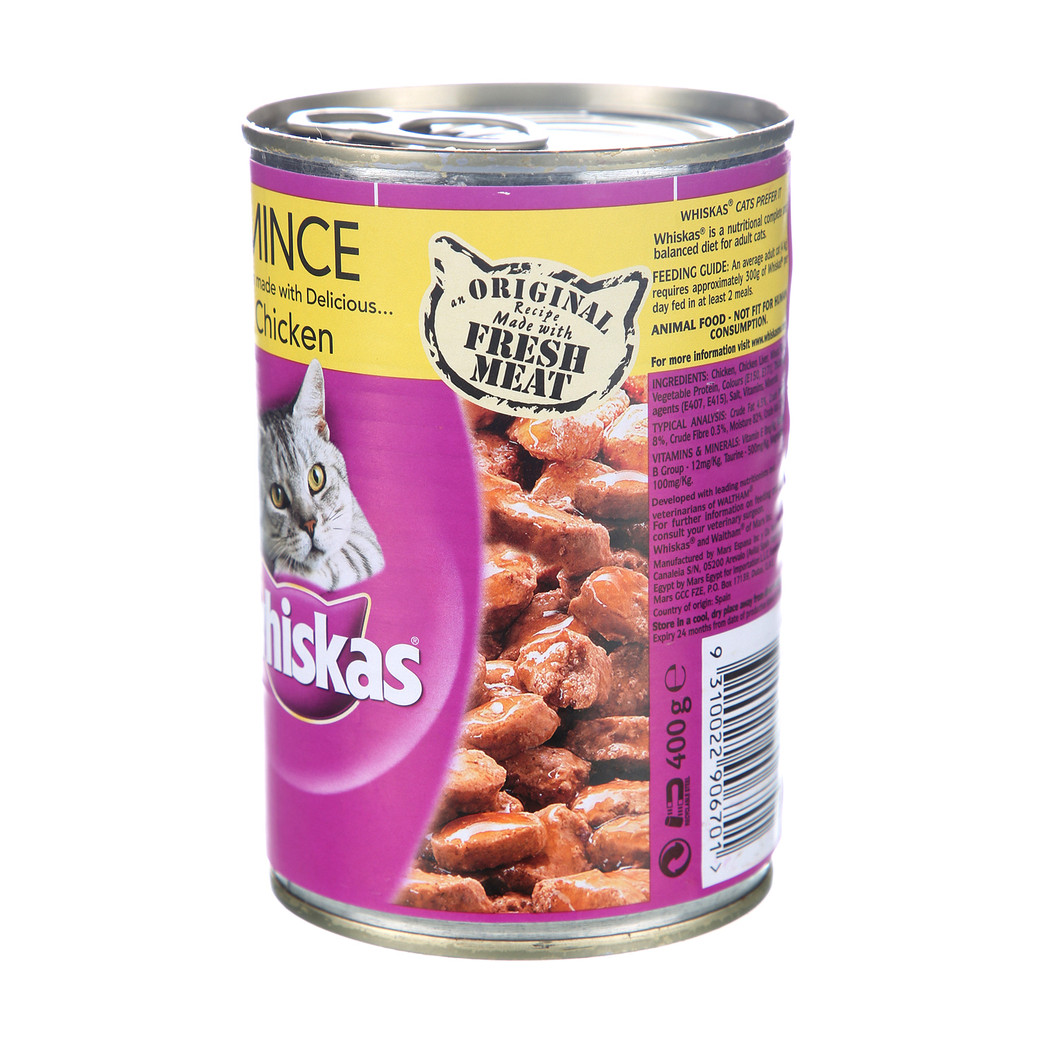 Whiskas Tasty Mince Chicken 400 g