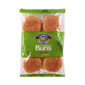 Dahabi Bun 4 Inch Seeded Slicesd 360 g × 6 Pack