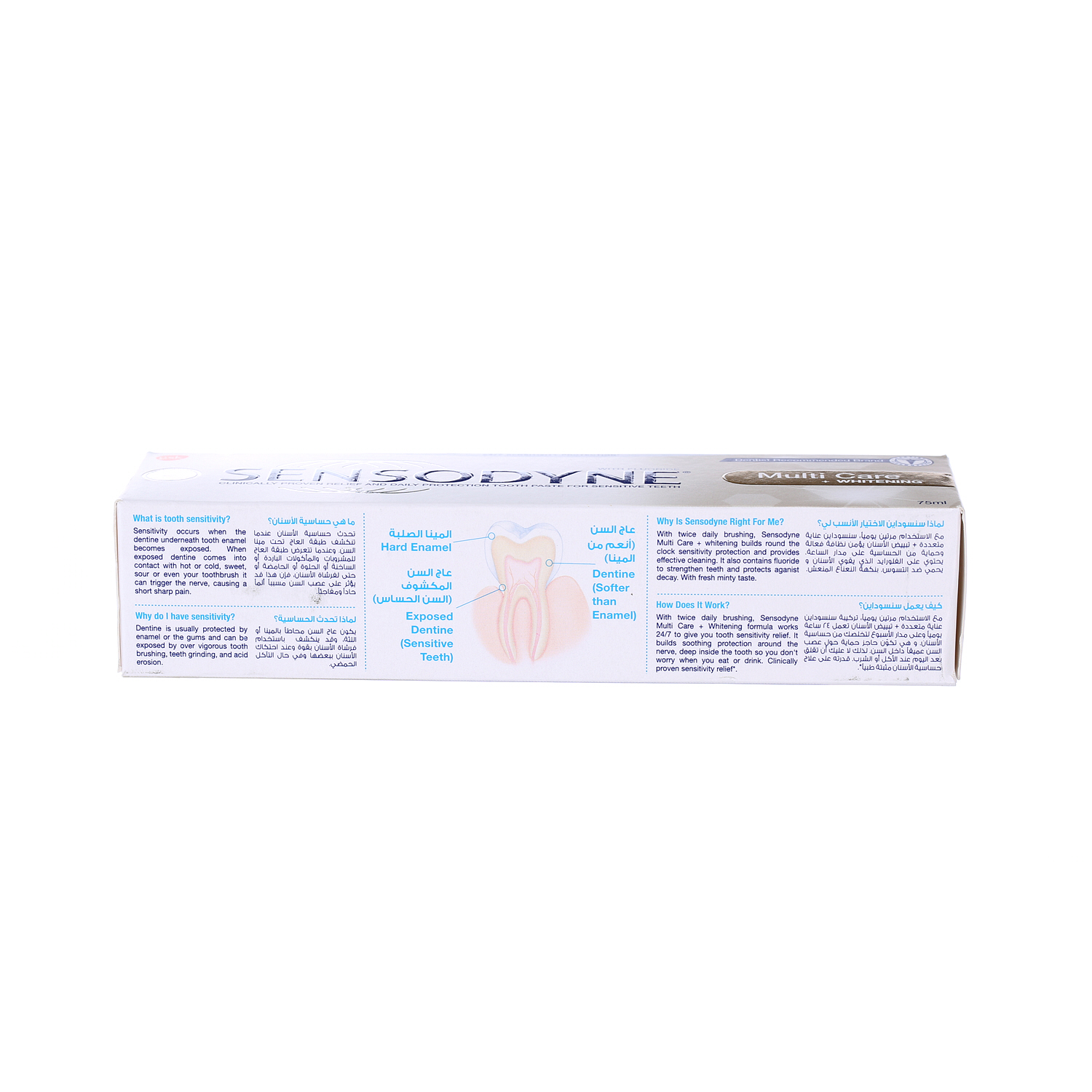 Sensodyne Toothpaste Multicare + Whitening 75ml | Sharjah Co-operative ...