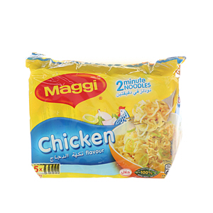 Maggi 2 Minute Noodles Chicken Flavor 77 g × 5 Pack