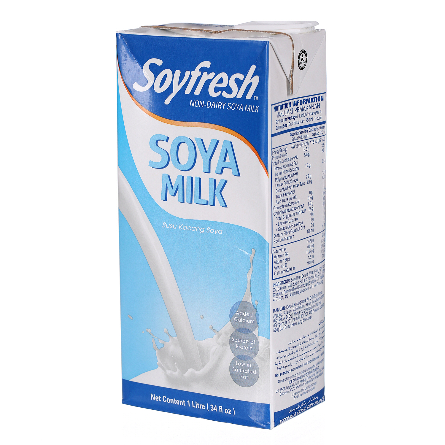 Soyfresh Soya Milk Natural 1Ltr