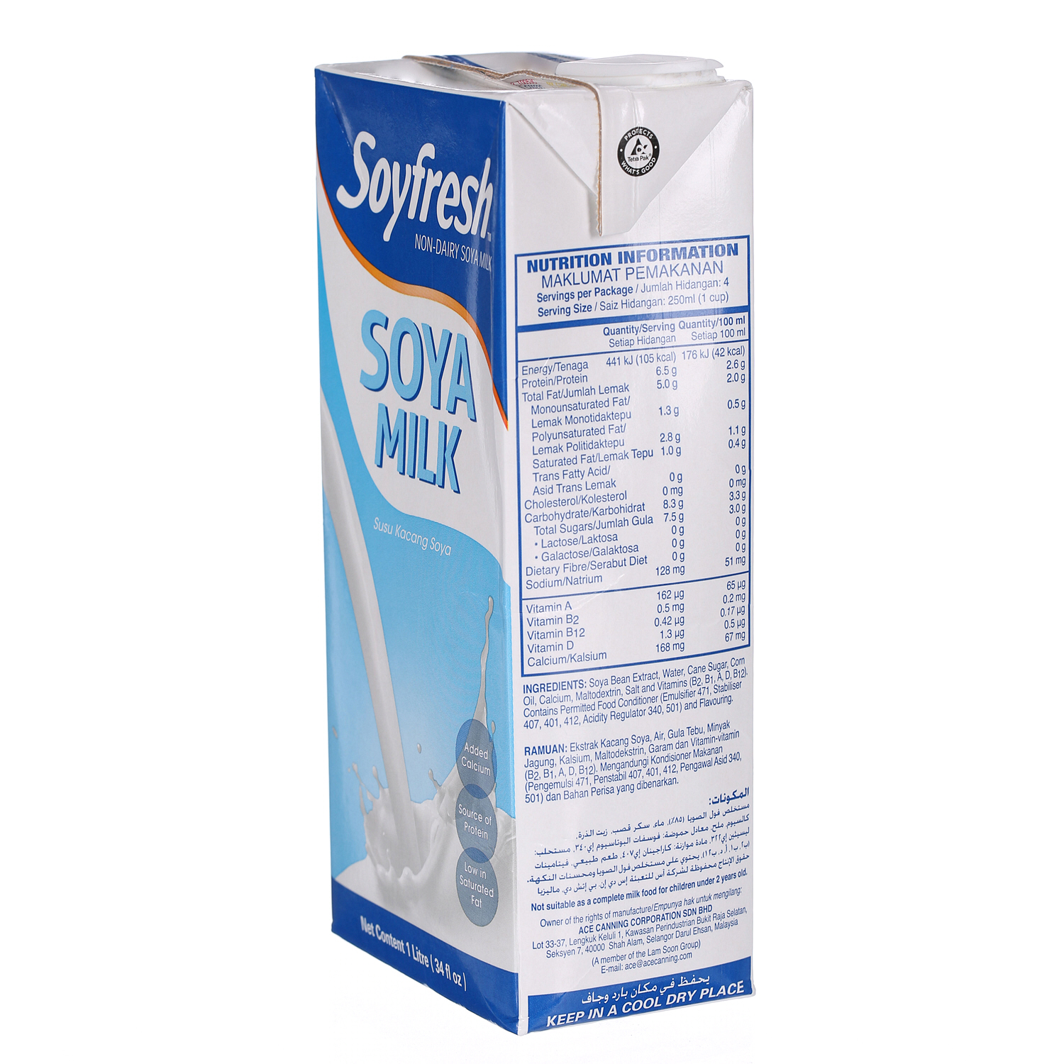 Soyfresh Soya Milk Natural 1Ltr