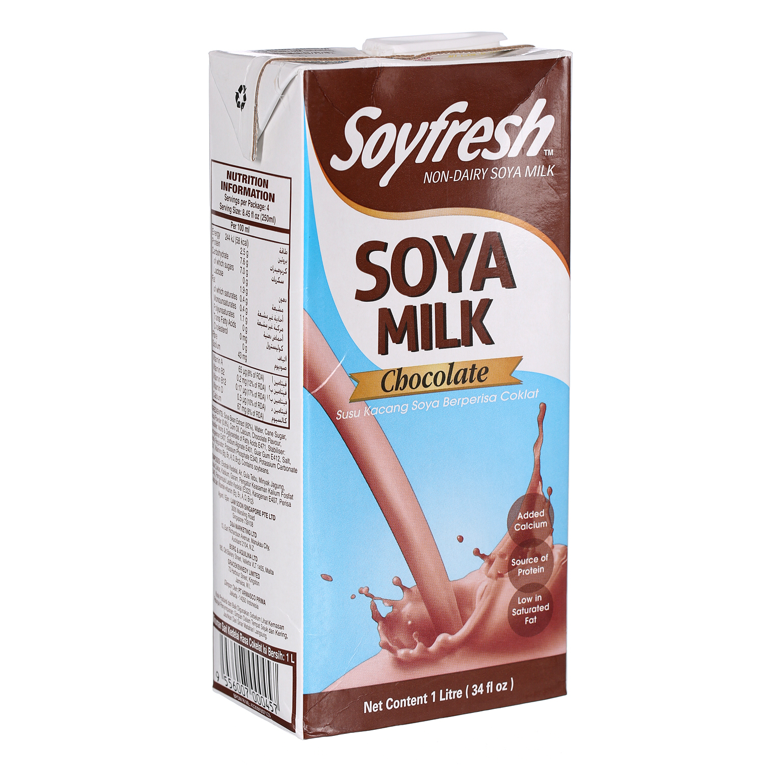 Soyfresh Soya Milk Chocolate 1Ltr