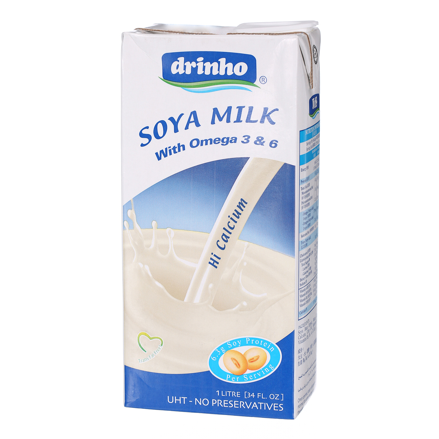 Soyfresh Drinho Soya Milk Hi Calcium 1Ltr