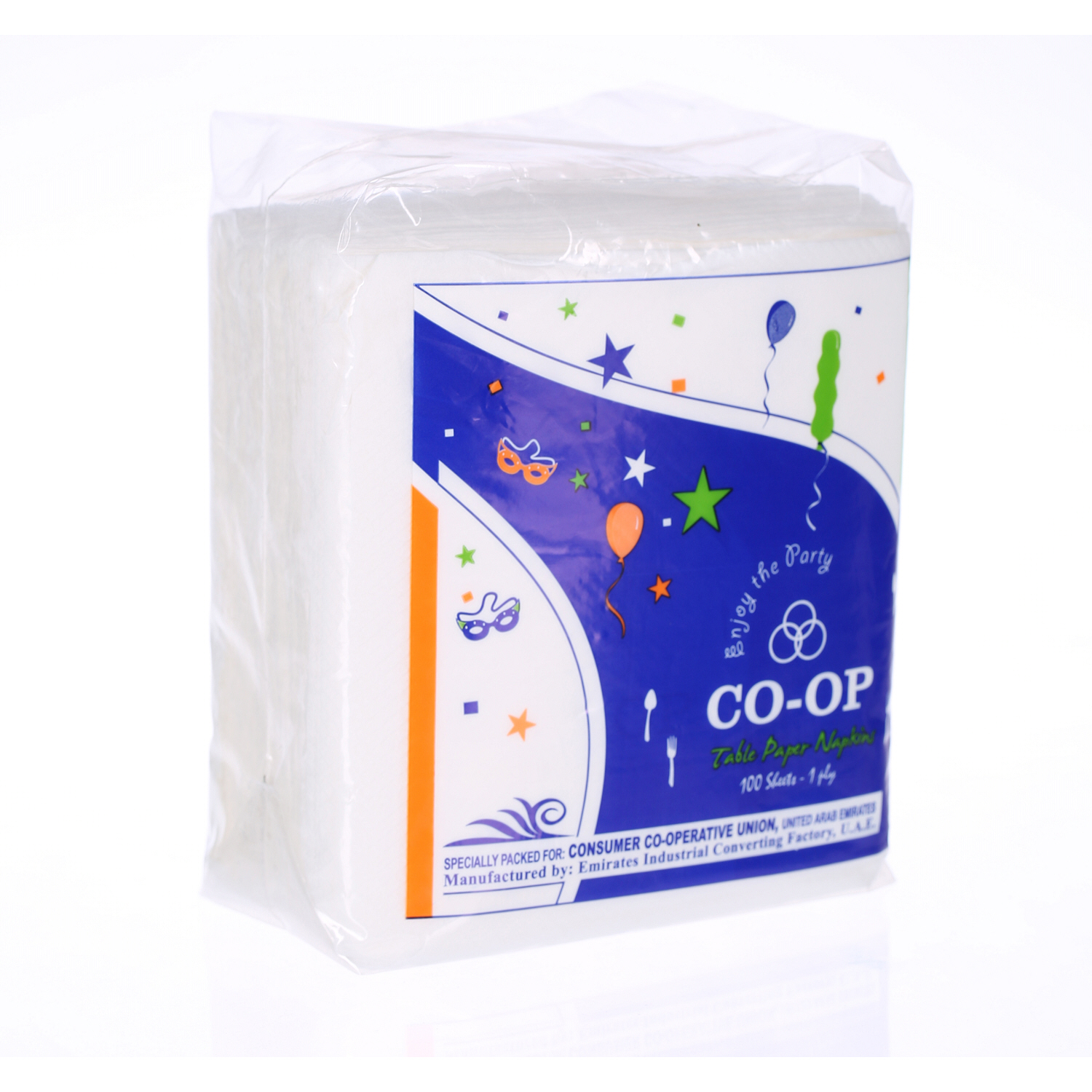 Co-Op Paper Napkins 1 Ply x 100 Pack