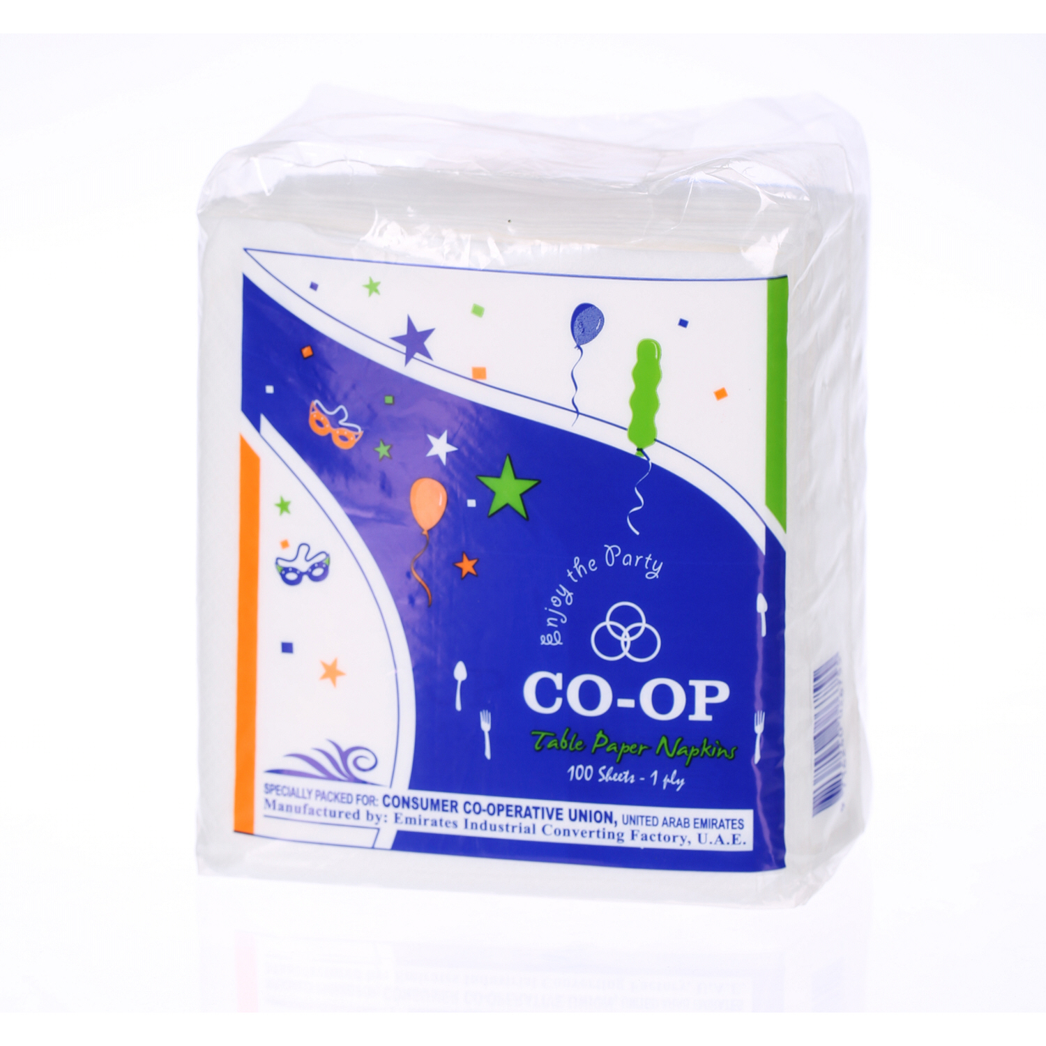 Co-Op Paper Napkins 1 Ply x 100 Pack