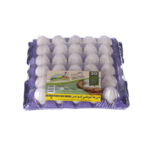 Abu Dhabi Fresh White Eggs Large 30'S