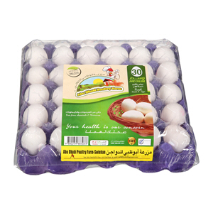 Abu Dhabi Fresh White Eggs Medium 30 Pack