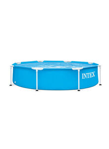 INTEX 8Ft x 20In Metal Frame Pool 25.45x17.49x94.78cm