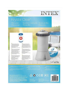 INTEX Cartridge Filter Pump 10.62x10.62x15inch