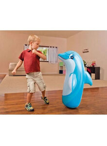 INTEX 3D Dolphin Inflatable Bop Bag 97 x 61cm