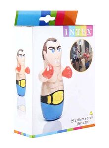 INTEX 3D Inflatable Wrestler Blow Up Bop Bag 91 x 51cm