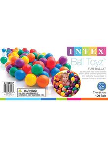 INTEX 100-Piece Fun Ballz Set 17.76x12.24x8.86inch