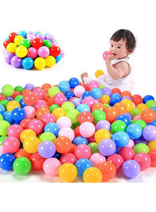Generic 100-Piece Smooth Edges And Germ Free Design Vibrant Colors Pool Ball Set 31.4x29x18cm