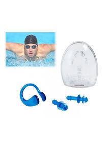 اينتكس احم أذنيك وأنفك من الماء أثناء السباحة مع مجموعة متكاملة من سدادات الأذن ومشبك الأنف من انتكس. حقيبة حمل مدمجة ومريحة لسهولة التخزين والنقل. 11.4x15.8سم