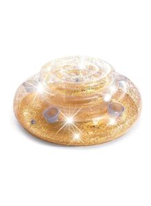 INTEX Glitter Mega Chill Holder  5 Built-In Cup Holders Gold Color For 3+ Years 74x33cm