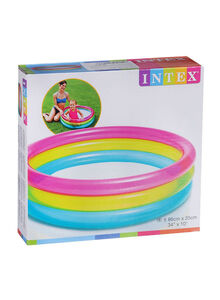 INTEX 3-Rings Rainbow Baby Pool 86x25cm