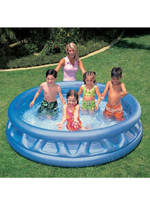 اينتكس حوض سباحة دائري الشكل بإطار متين وقوة فائقة ومتانة تدوم طويلا للأطفال ‎188x20x46سم