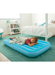 INTEX Cozy Kidz Airbed With Fiber-Tech Technology Assorted Color May Vary - 1 Piece Blue 25.45x8.91x24.17cm