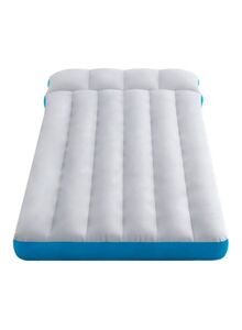 INTEX Inflatable Camping Airbed Combination White/Blue 72.5x26.5inch