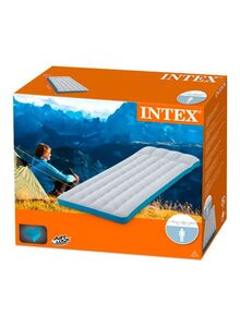 INTEX Inflatable Camping Airbed Combination White/Blue 72.5x26.5inch