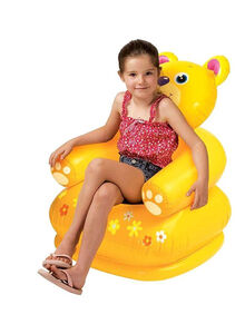 INTEX Air Teddy Bear Shape Attractive Designed Lightweight Inflatable Chair