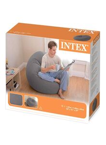 INTEX Beanless Bag Inflatable Chair Grey