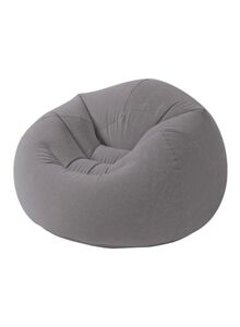 INTEX Beanless Bag Inflatable Chair Grey 1.14m x 1.14m x 71cm Grey 107x69x104cm