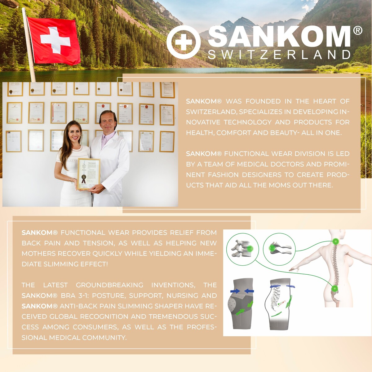 Sankom - Patent Short Shaper with Lace, Black S/M