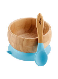 Bamboo Suction Baby Bowl And Spoon Set