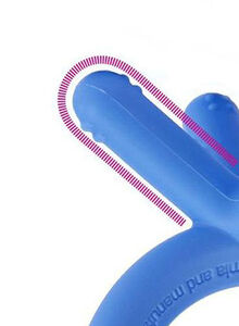 Silicone Baby Teether - Blue