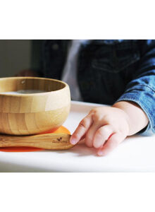 Bamboo Suction Baby Bowl And Spoon Set