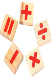 Generic 76-Piece Montessori Wooden Math Game Sticks Toy