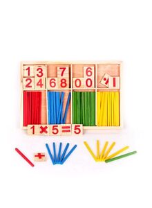 Sharpdo Number Counting Sticks Teaching Wooden Toy 10x10x10cm