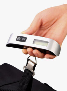 VANDER LIFE Electronic Digital Luggage Hanging Weight Scale Black/Silver